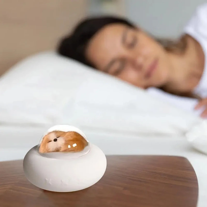 Lámpara de nave espacial de silicona F-3C, nave espacial para mascotas de 7 colores, luz Led nocturna de animales, lámpara de noche de silicona para niños, luz de ambiente