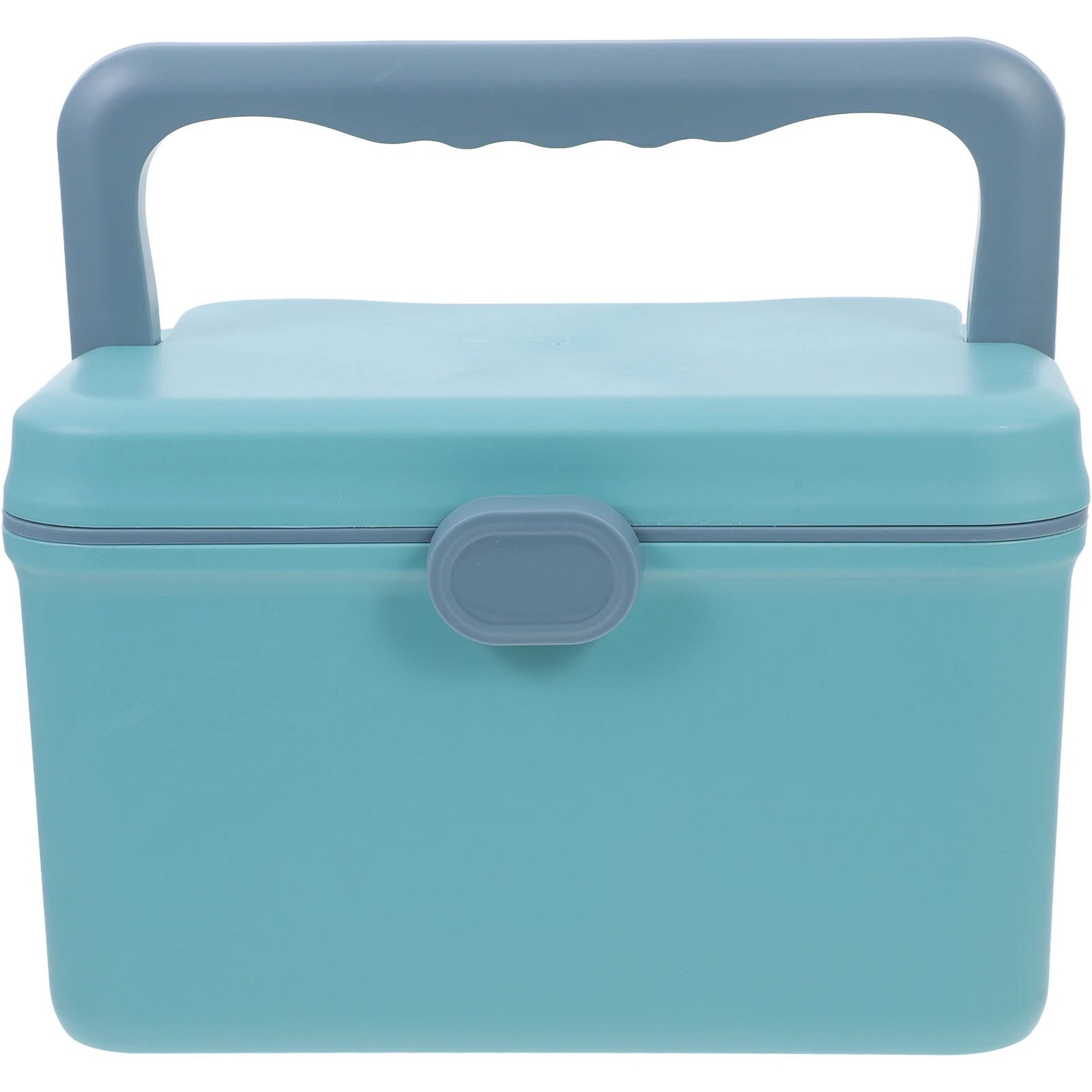 Medikamenten-Aufbewahrungsbox mit großem Fassungsvermögen und Griff, blau, kompaktes Design für Zuhause, Reisen und Camping, Medikamentenbox