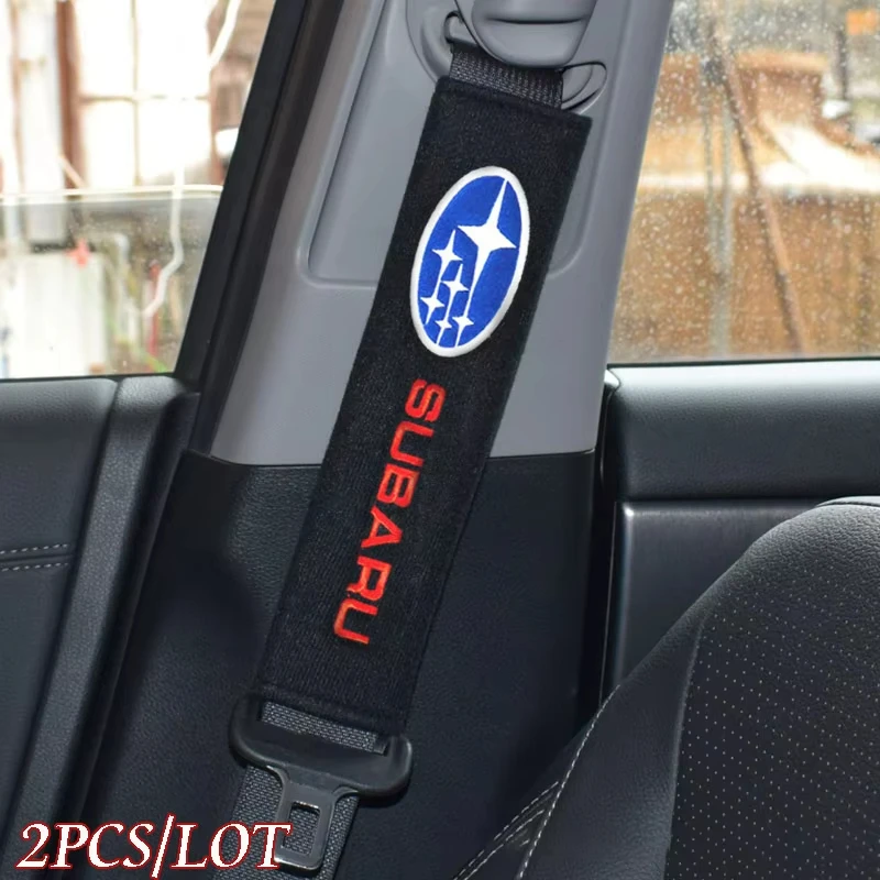 

Подходит для автомобиля Subaru с логотипом автомобиля, ремень безопасности, плечевой чехол, индивидуальный салон автомобиля, чехол для ремня безопасности, защитный чехол