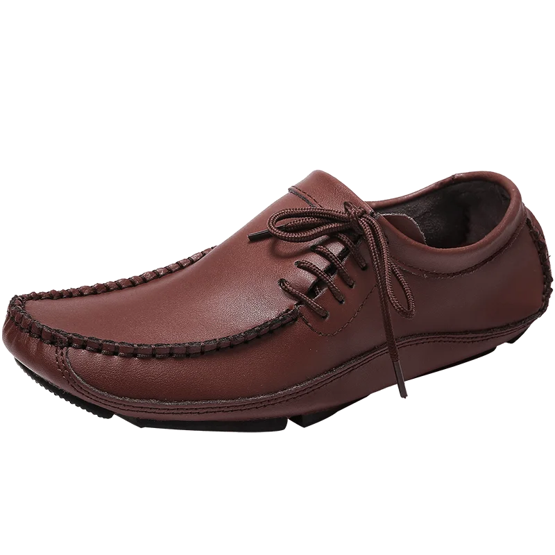 

Мужская повседневная обувь большого размера, легкая, модная и удобная прогулочная кожаная обувь, деловые повседневные лоферы для мужчин.