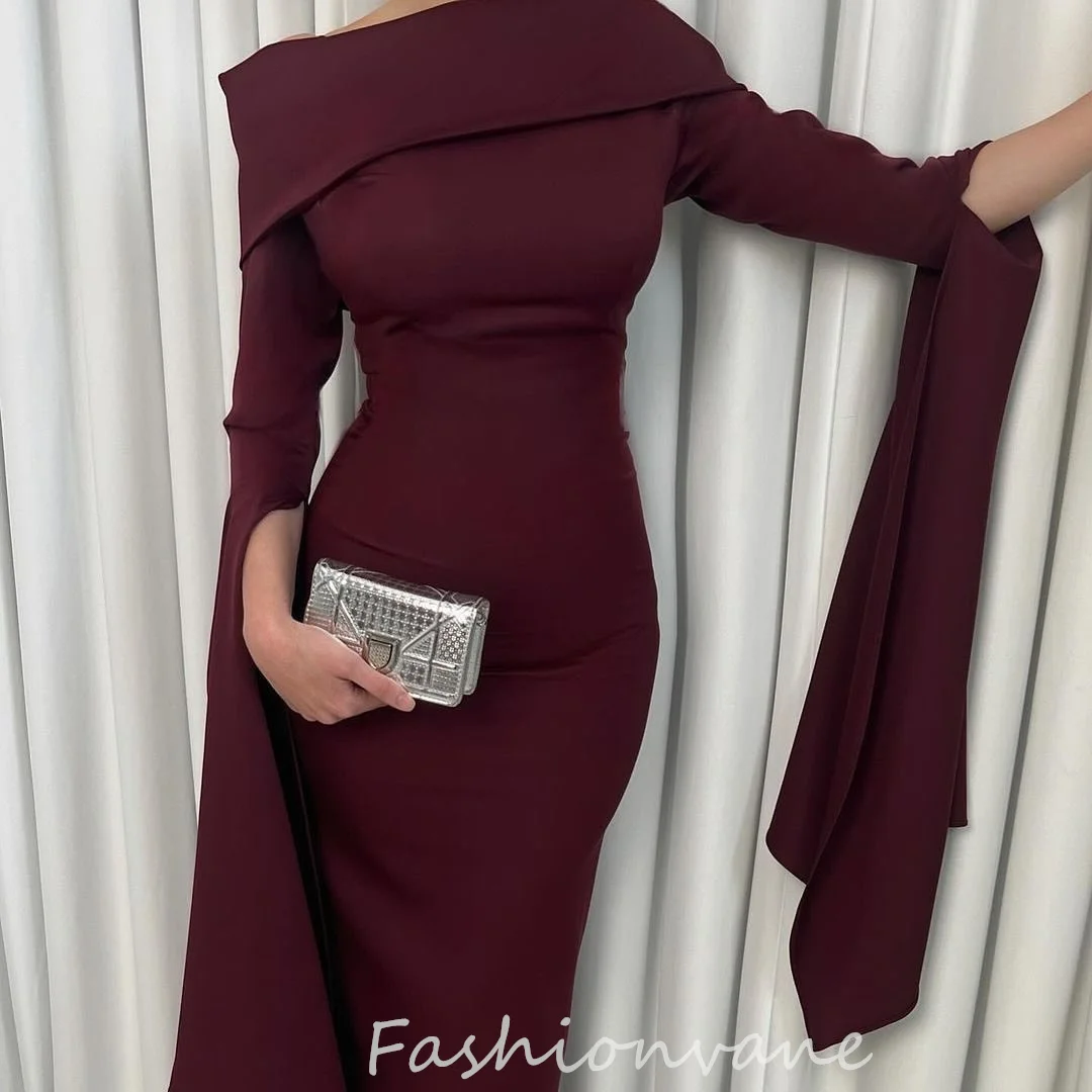 

Customized Prom Dresses 2024 For Women Mermaid Chiffon Long Puff Sleeves Arabia Robes De Formal Occasion Evening Party Gowns