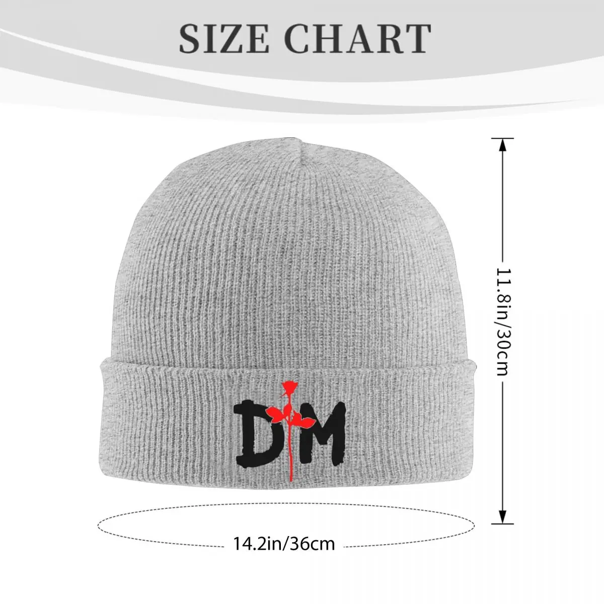 Depeches-Mode Rose Bonnet Hats English Music Band Beanie Hats Design Knitting Hat Spring Cute Men Women Kpop Head Wrap Cap