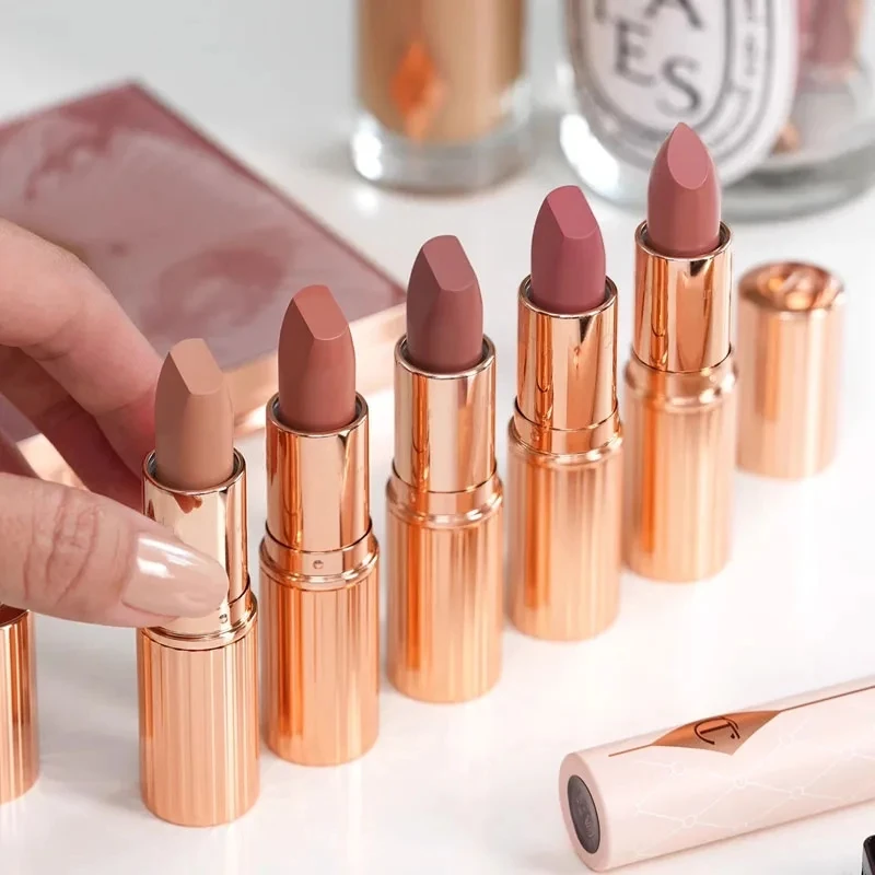 Kleurmake-up CT Fair Flawless Oil Control Powder White Moonlight Powder Pillow Talk Medium Multi Coloured Lipstick Moisturizing