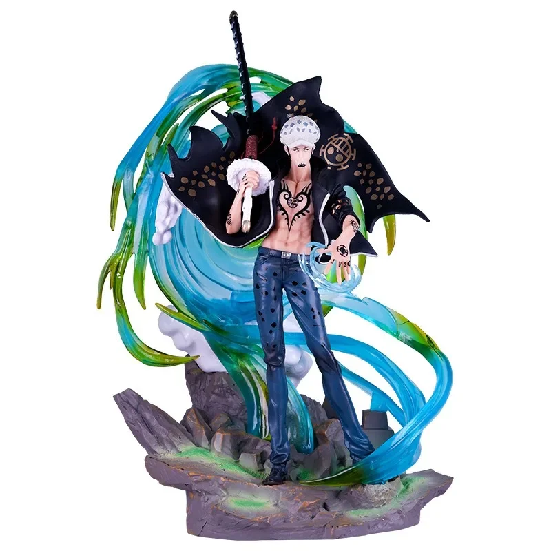 

One Piece Anime 41cm Gk Phantom Trafalgar D. Water Law Qiwuhai Super Huge Scene Pvc Action Figure Statue Collection Toy Gift Kid