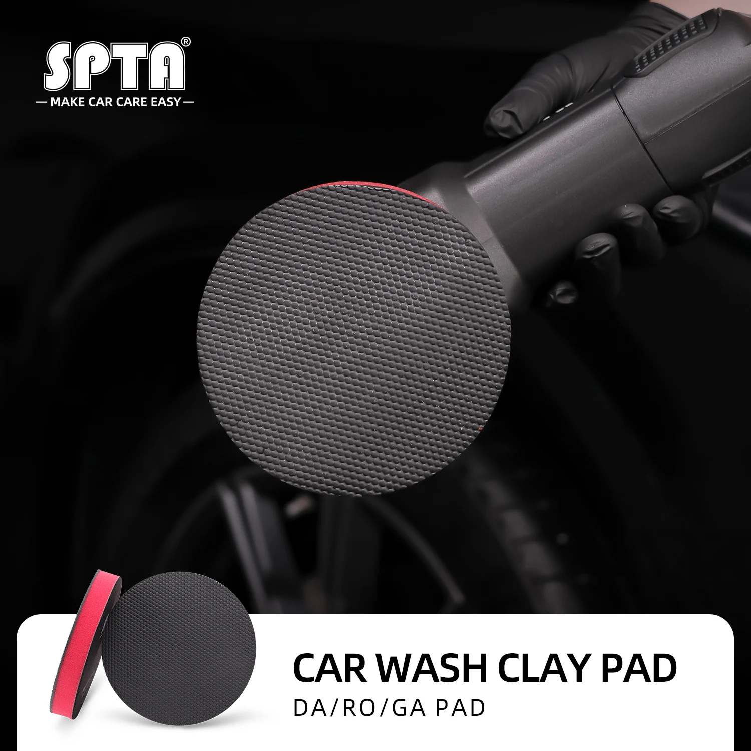 (Bulk Sale) SPTA 3/5/6 Inch Car Wash Magic Clay Bar Pad Mitt Sponge Auto Paint Repair For Car Polishing Detailing Tool Kit