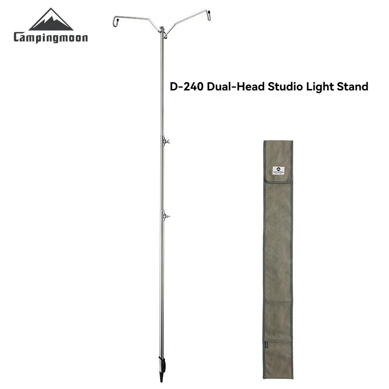 D-240 Outdoor Lighting Stand Bracket Portable Light Stand Three level Adjustment Two end Hanging Light Stand
