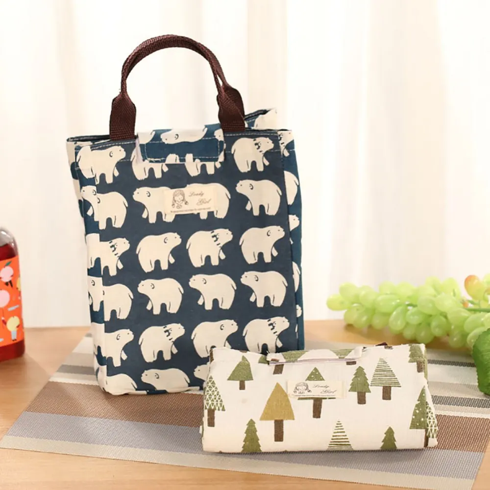 Insulated Lunch Bag Reusable Cute Tote lunch box for Adult Kids Leakproof Cooler Lunch Bags for Work Office Travel School Picnic