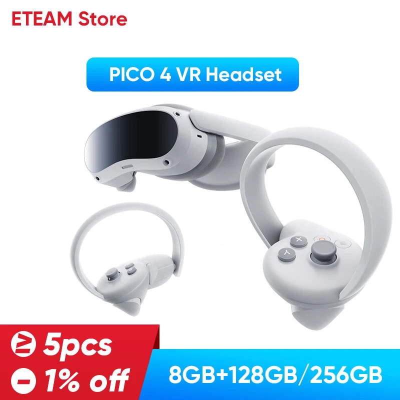 

Pico 4 VR Headset All-In-One Virtual Reality Headset 3D VR Glasses 4K+ Display For Metaverse & Stream Gaming pico 4 vr