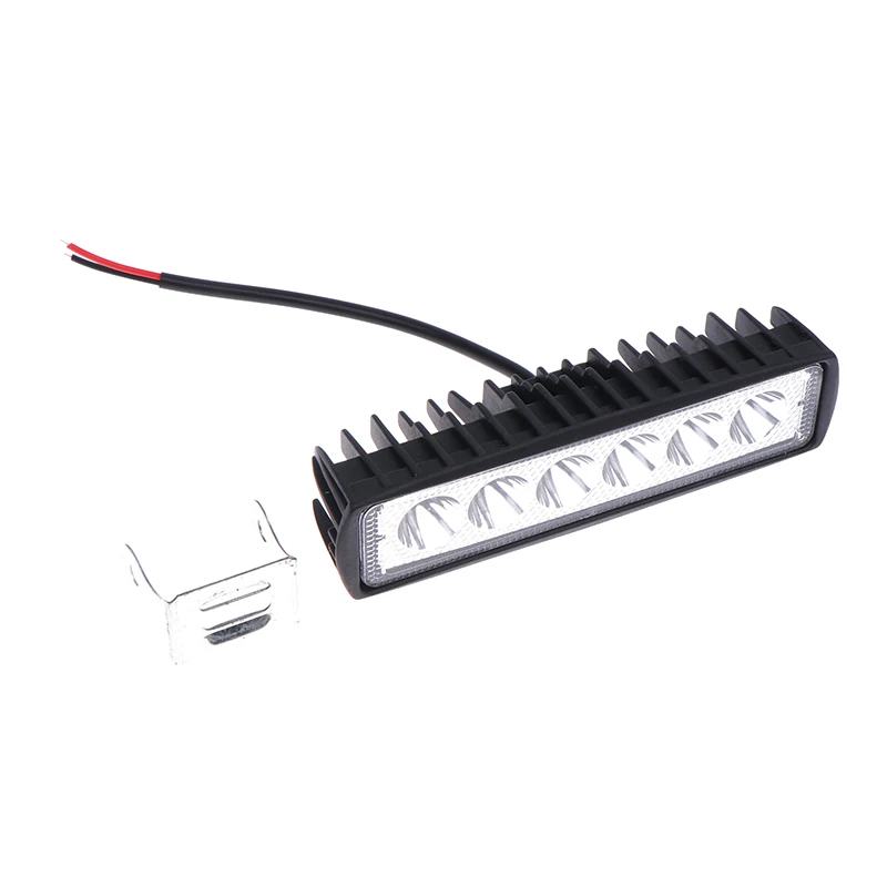 Headlight LED Light Bar for Offroad, Car, Motorcycle, Truck, Trailer - 12V, 18W, 6000K In Brightness
