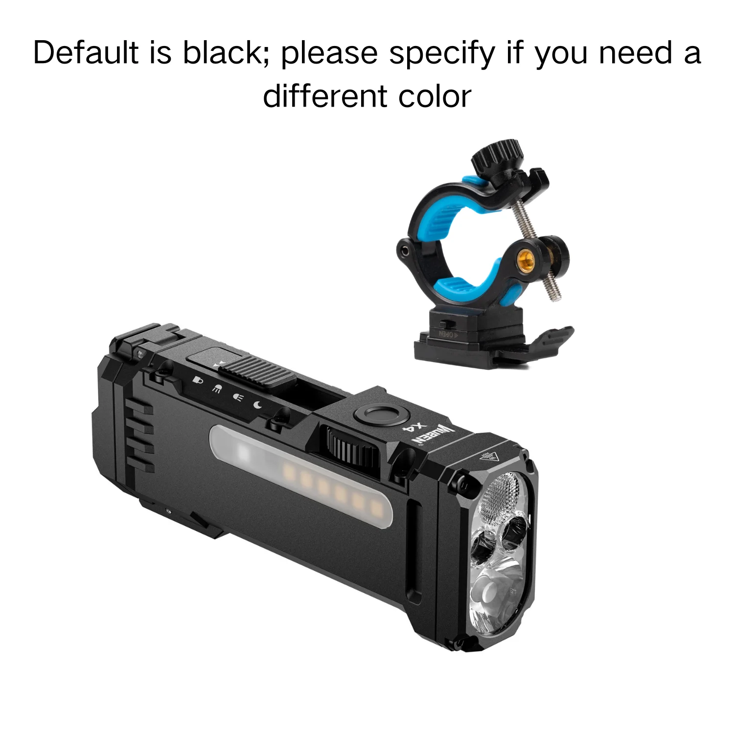 Linterna Plana WUBEN X4 EDC con Luz RGB, Mini Linterna de 1500 Lúmenes con Interruptor Táctico y Magnético, IP65 Portátil de Bolsillo