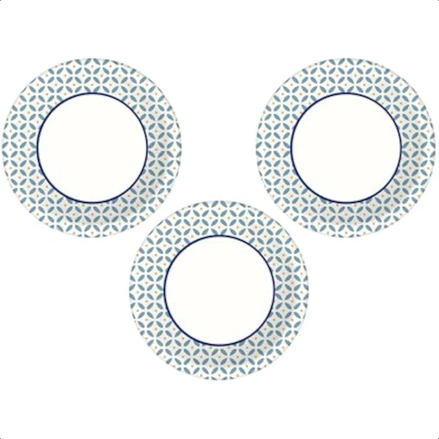 

Heavy Duty Disposable Appetizer and Dessert Paper Plates Small Plate 6 7 8" 44 ct (Pack of 3)