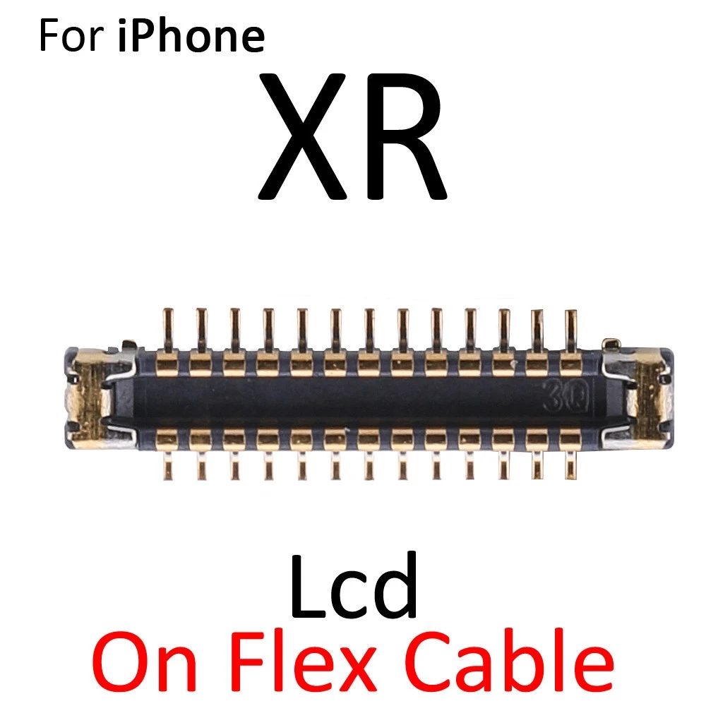 2pcs\\lot For iPhone X XR XS Max LCD Digiziter Display 3D Touch Screen FPC Connector On Motherboard Flex Cable