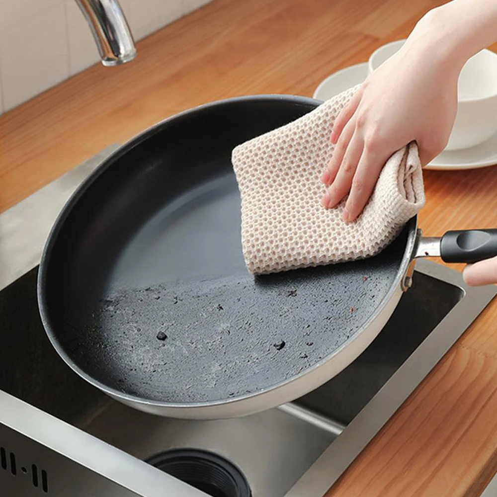 Cotton Wipe Quick Honeycomb Towel Durable No Hair Loss Kitchen Cleaning Highest Evaluation Hand Towel Super Soft Absorbents