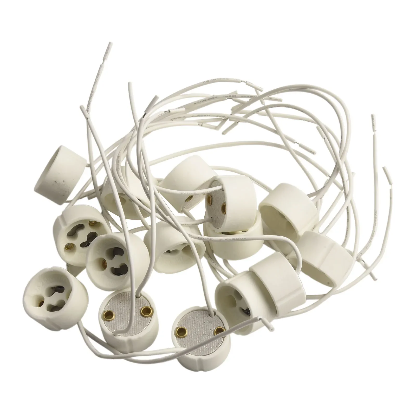 Lamp Holder GU10 Socket 10/15pcs Fitting Wire For Connecting 150mm Wire Adapter Light Accessory Recessed Spotlights