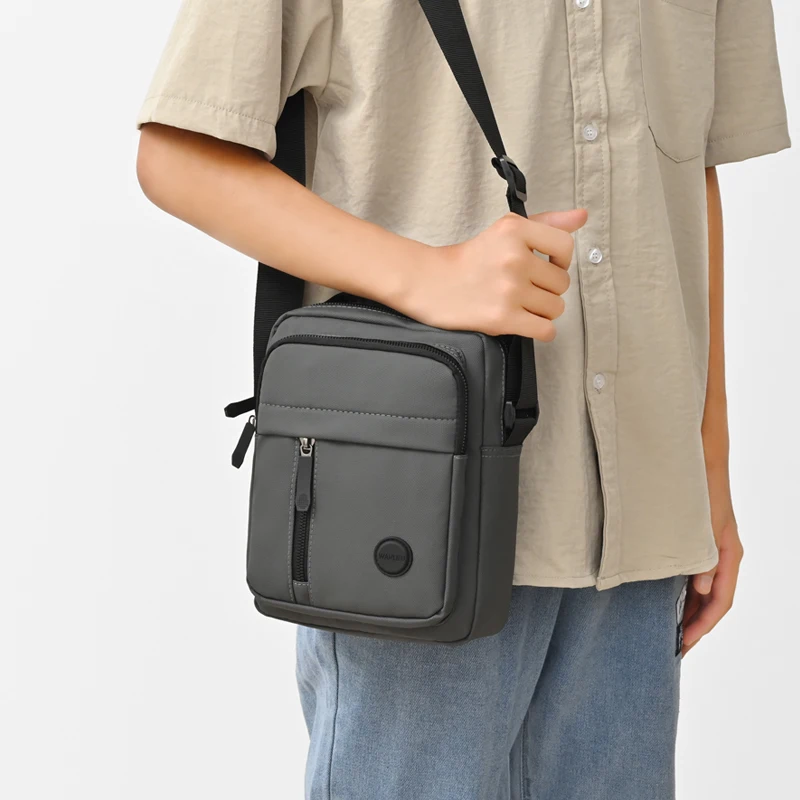 Business-Umhängetasche für Herren – Fortschrittliches Design mit mehreren Fächern, Schultertasche für Büro und Freizeit – Detail 4