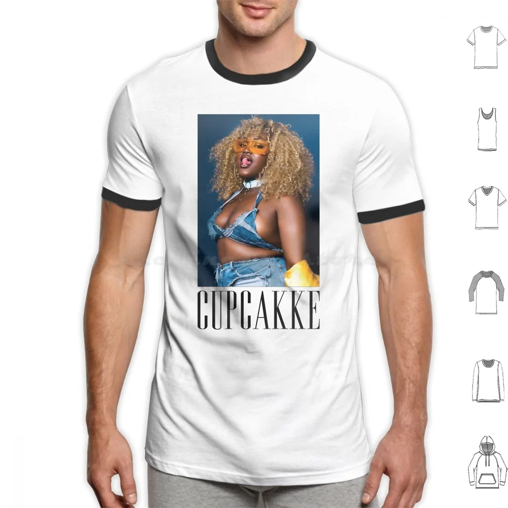 Cupcakke Photo T Shirt Big Size 100% Cotton Cupcakke Rap Rapper Singer Vagina Deepthroat Queen Queen Dick Cpr 33Rd Cupcake