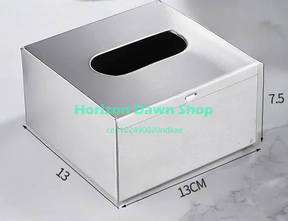 Toilet tissue box Stainless steel hotel coffee table pumping carton Restaurant desktop hand carton Wall-mounted hand wipe carton