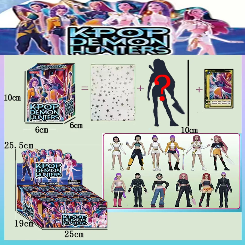 

Набор фигурок Kpop «Охотники на демонов», слепая коробка, Дерпи Тигр Руми Мира Зои, киска, коллекционные куклы, подарки для фанатов