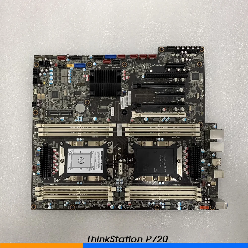 00FC947 01LM602 For Lenovo ThinkStation P720 Workstation Motherboard Dual 3647-pin C621