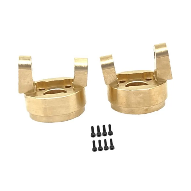 Designed for MJX 1/8 H8H New Version Remote Control Car Brass Front Axle C-shape Holder Metal Upgrade Modified Parts