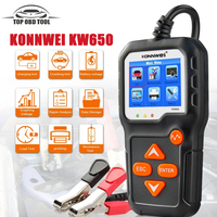 KONNWEI KW650 Car Battery Tester 6V 12V Auto Battery System Analyzer 100 to 2000 CCA Car Quick Cranking Charging Tool