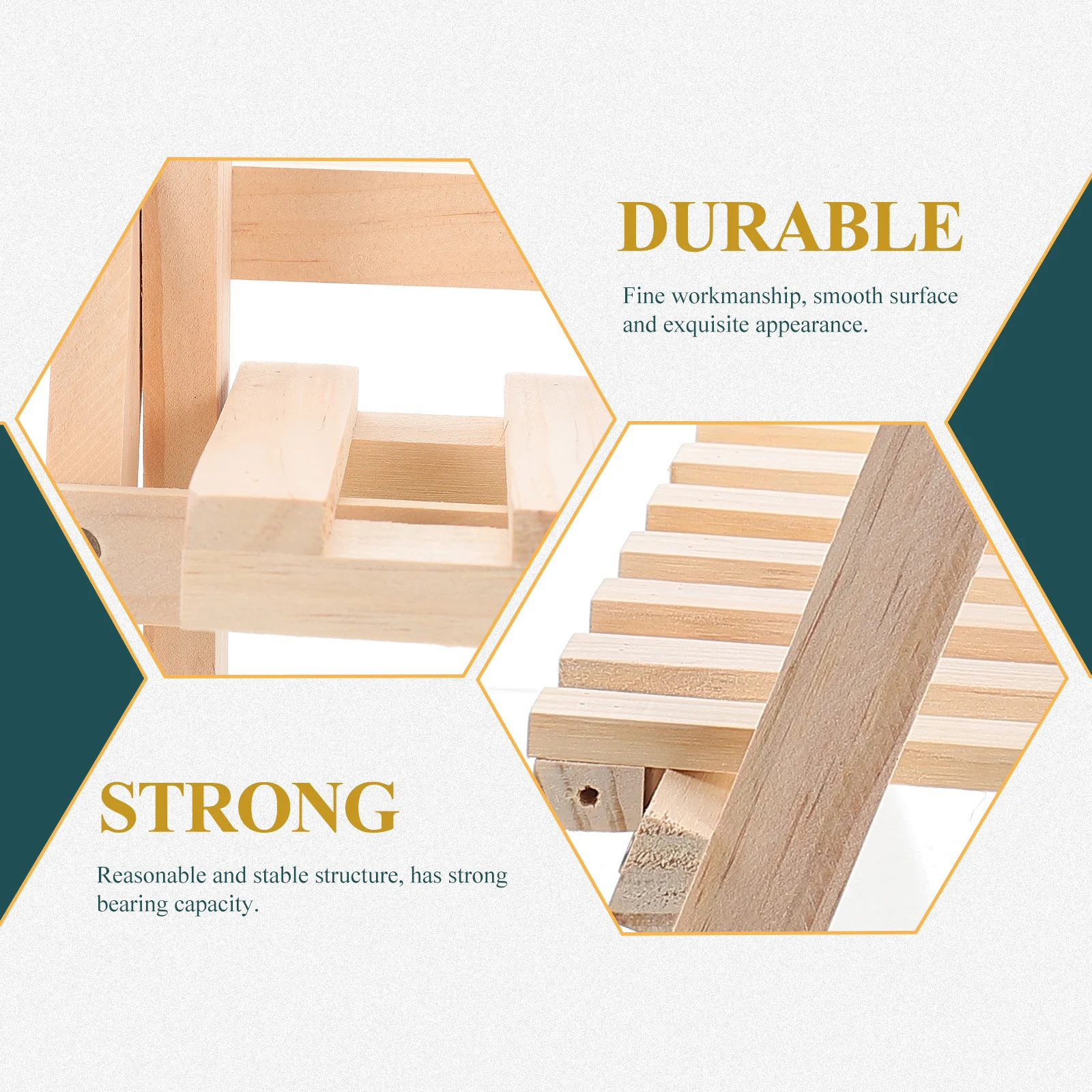 2-Tier Wooden Shelf For Bedroom Countertop Organizer Sundries Household Storage Holder Desktop Storage Rack Table Wood Rack