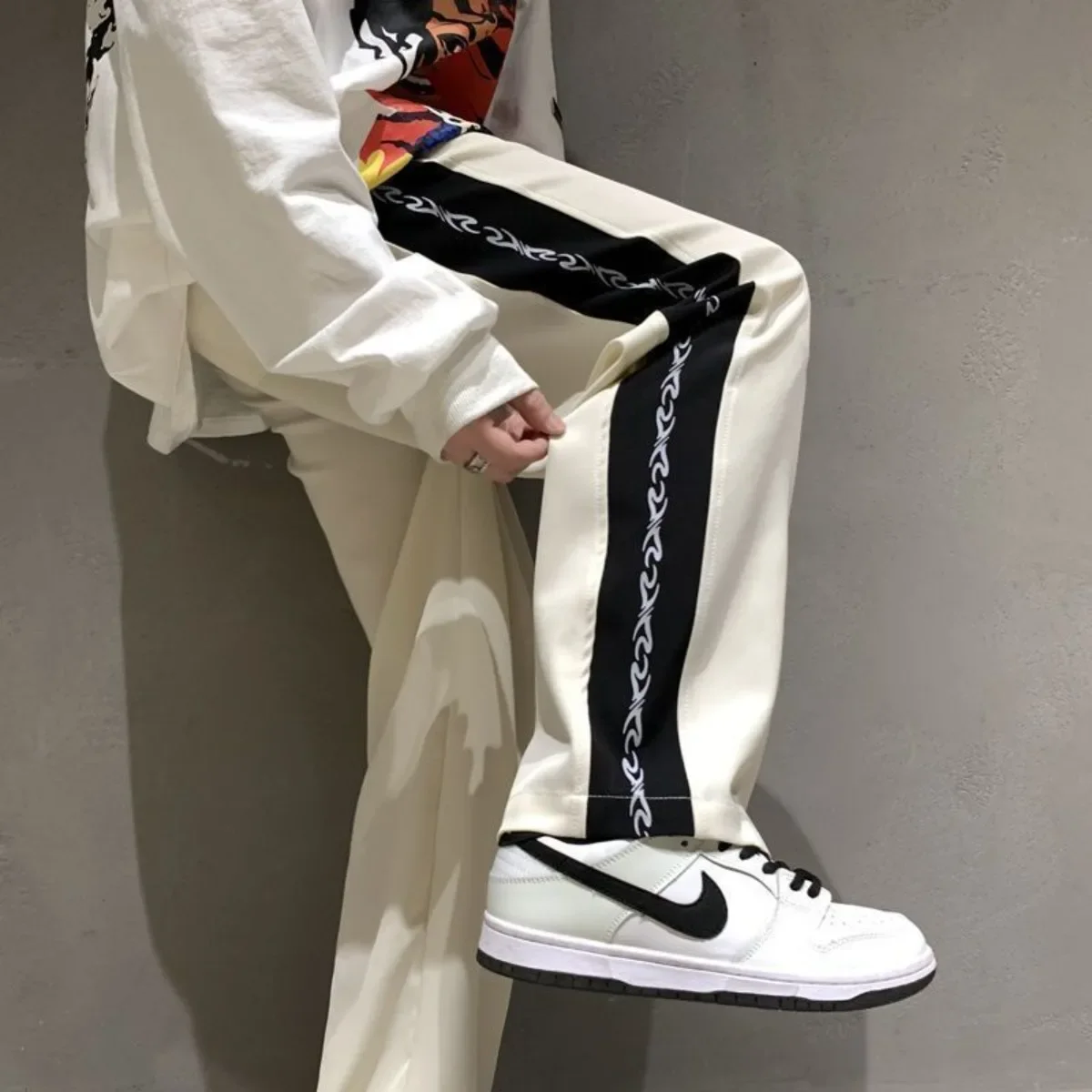 

2026 Men's Pants Male Summer New Fashion Mens Trousers Baggy Harajuku Streetwear Lightweight Casual Straight-leg Trend Pants