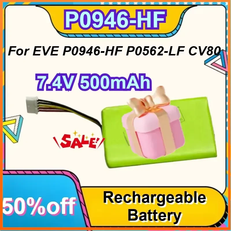 P0946-HF 7.4V 500mAh For EVE P0946-HF P0562-LF CV80 Portable Photo Printer Battery