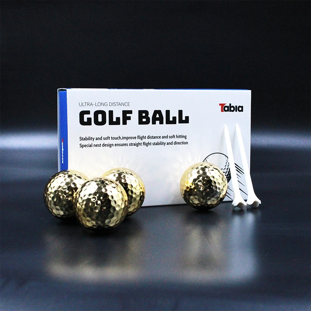 Golf Balls Electroplated Balls 2-Ply Competition Balls with 6 Spikes Golf Gift Set 6Pills