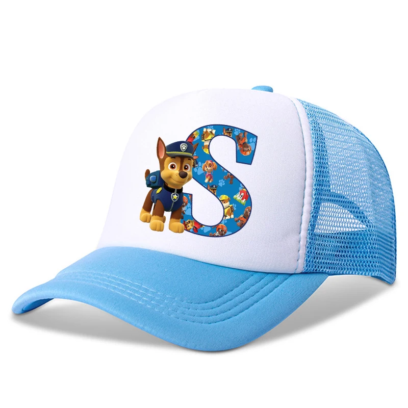 New Paw Patrol Kids Letters Baseball Caps Boys Cartoon Casuals Hat Children Sports Sun Hat Adjustable Peaked Cap Birthday Gifts