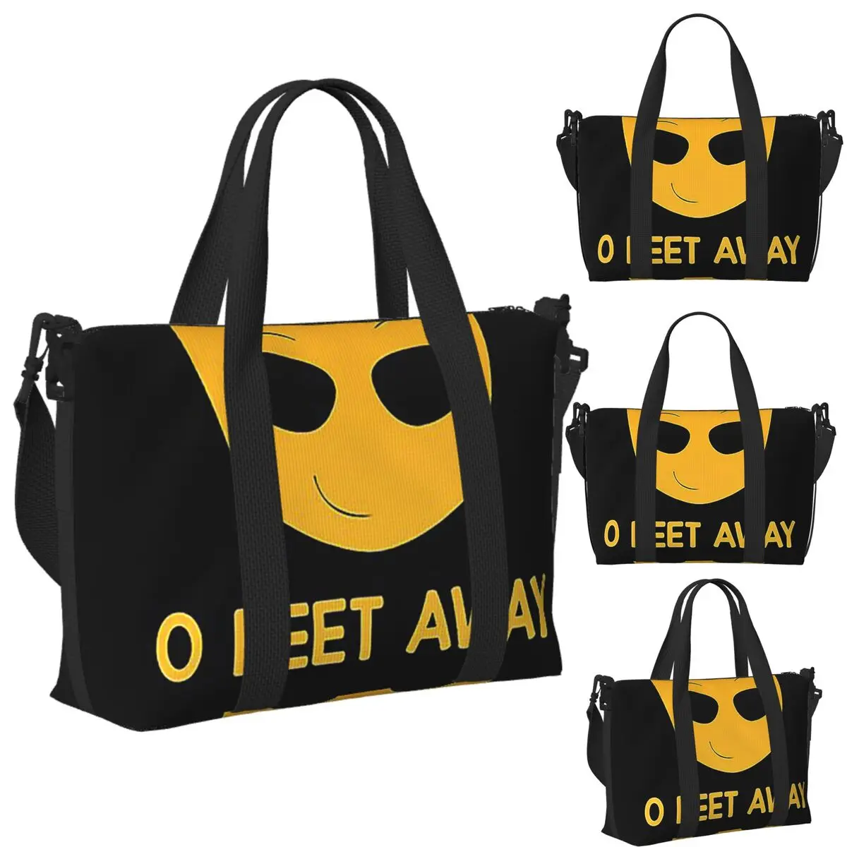 

Пляжная дорожная сумка Grindr Zero O Feet Away, большая вместительная сумка-тоут для тренажерного зала, йоги, женская дорожная сумка для покупок