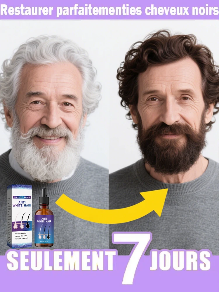 

White hair killer, remove gray hair and restore natural hair color in 7 days