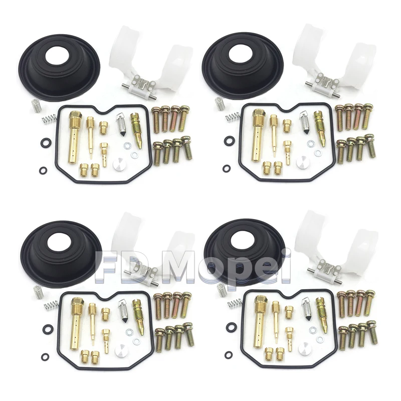 Motorcycle Carburetor Rebuild Kit For Suzuki BANDIT GSF600S GSF600 1996-2003 Diaphragm Float Oil Cup Jet 4PCS Kit