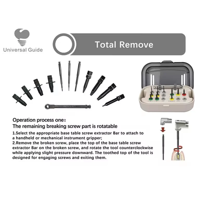 1Set Broken Dental Screw Extractor Remove Failed Im plant Pick Up SOS EndoFile Rescue