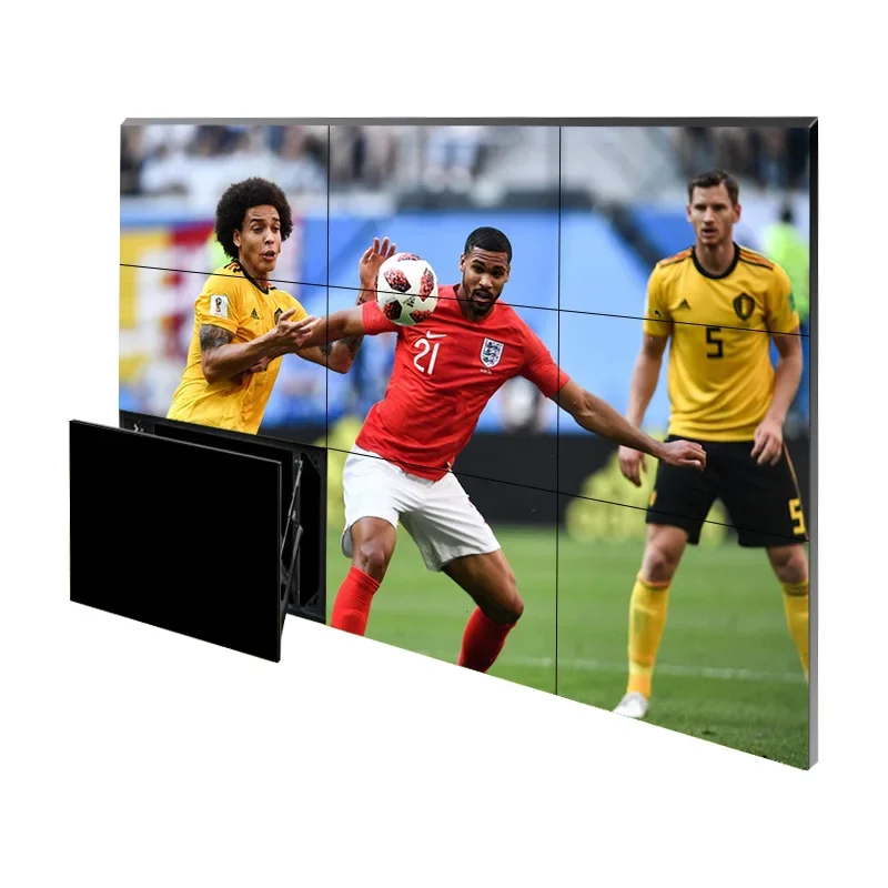 46 49 55 65 Inch 0.88/1.7/1.8/3.5mm Bezel Indoor Multi Screen Display  LCD Panel Video Wall