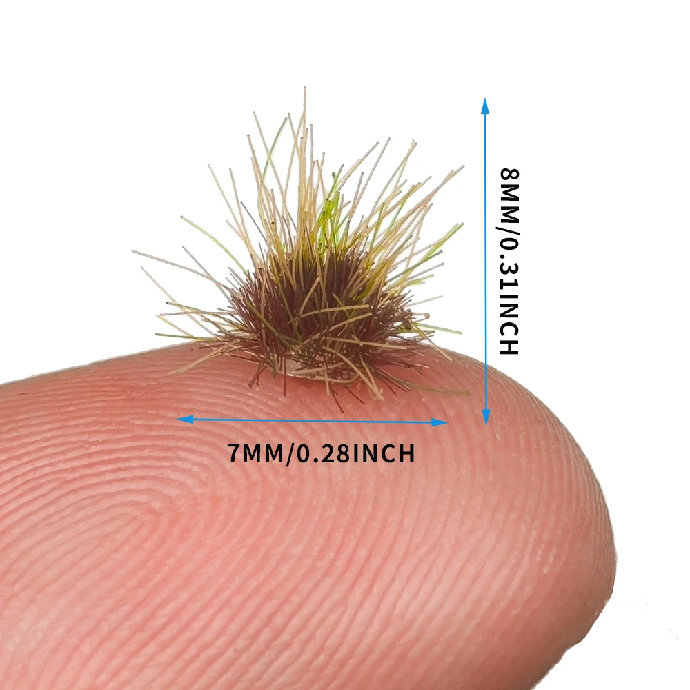 104/208 szt. Miniaturowe statyczne trawy, zestaw modelarski, roślinność, krzewy, żywopłoty do modeli kolejowych/budynków/ogrodów, akcesoria do krajobrazu trawnikowego