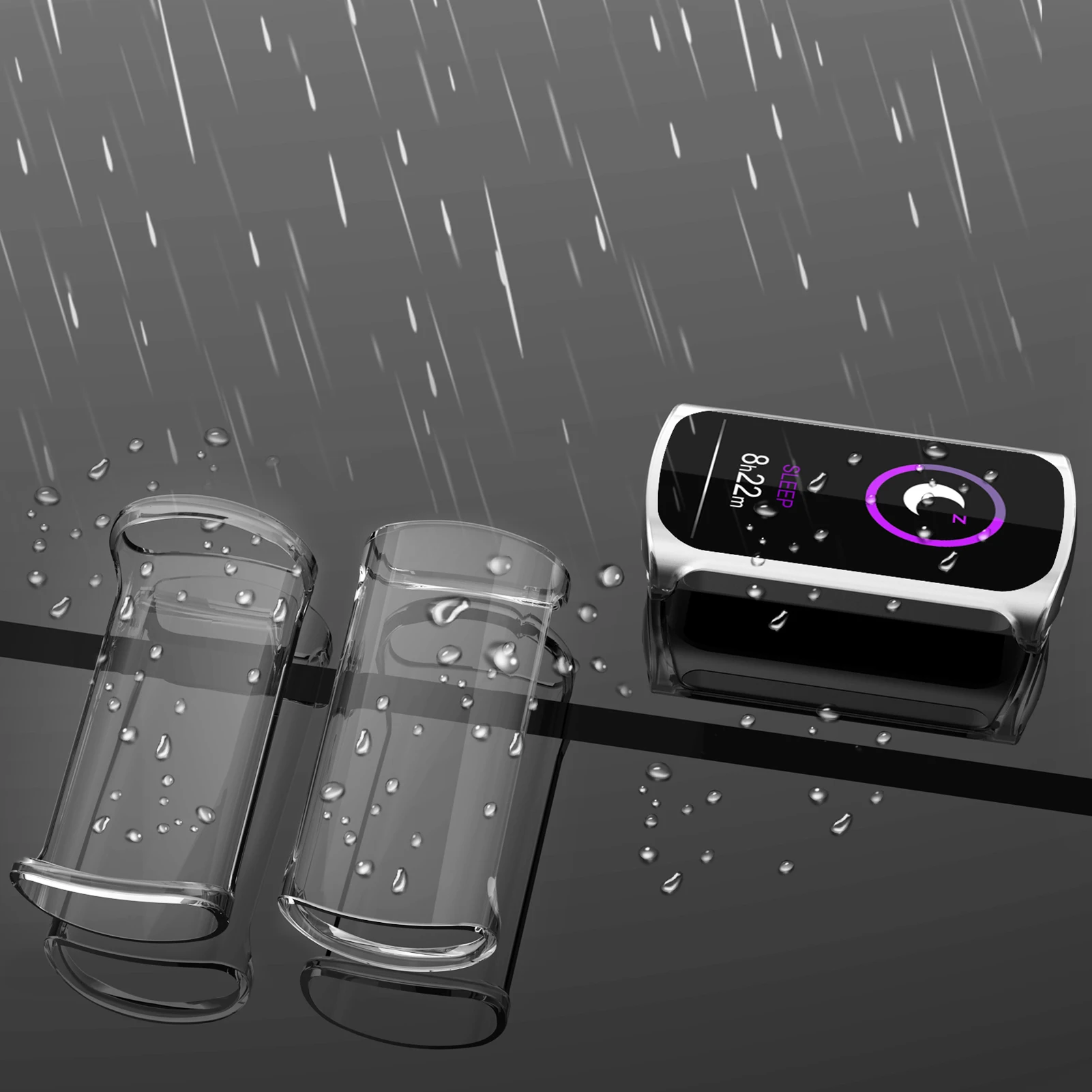 Protector For Fitbit Charge 5 Screen Scratches Proof Smart Watch Screen Case Full Covered Washable Flexible Cover For Fitbit