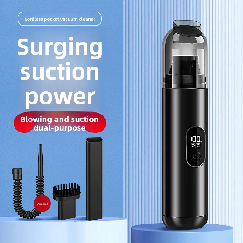Portable Car Vacuum Cleaner Wireless Handheld Mini High Power for Auto Interior Cleaning