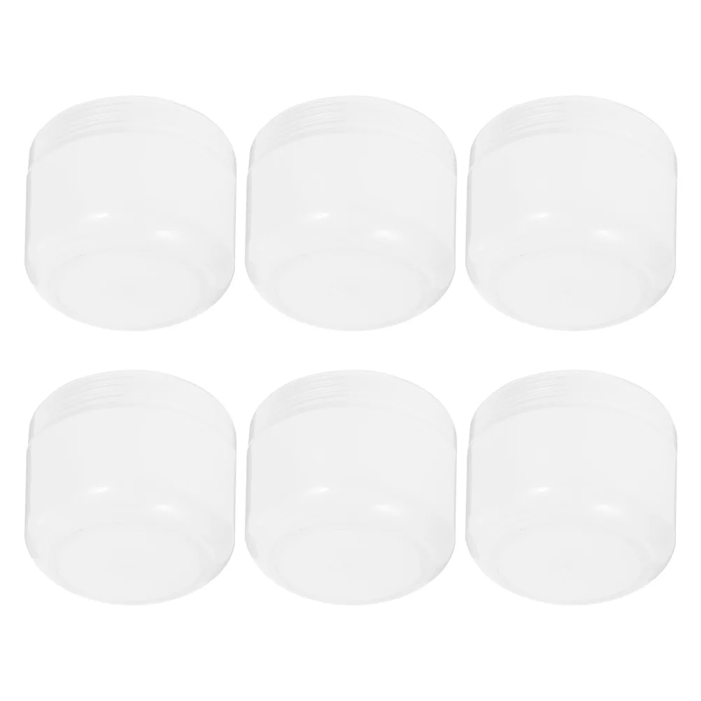 

6pcs Empty Bottles 200g PP Material Wide Mouth Reusable Storage Jars For Cream Lotion Powder Travel Size Containers