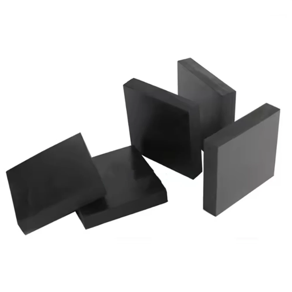 1-5Pcs 50mm-300mm Black Industry Rubber Block Thickn 10mm-25mm Elastic Anti Slip Damping Gasket Shockproof Pad Wear Resistant