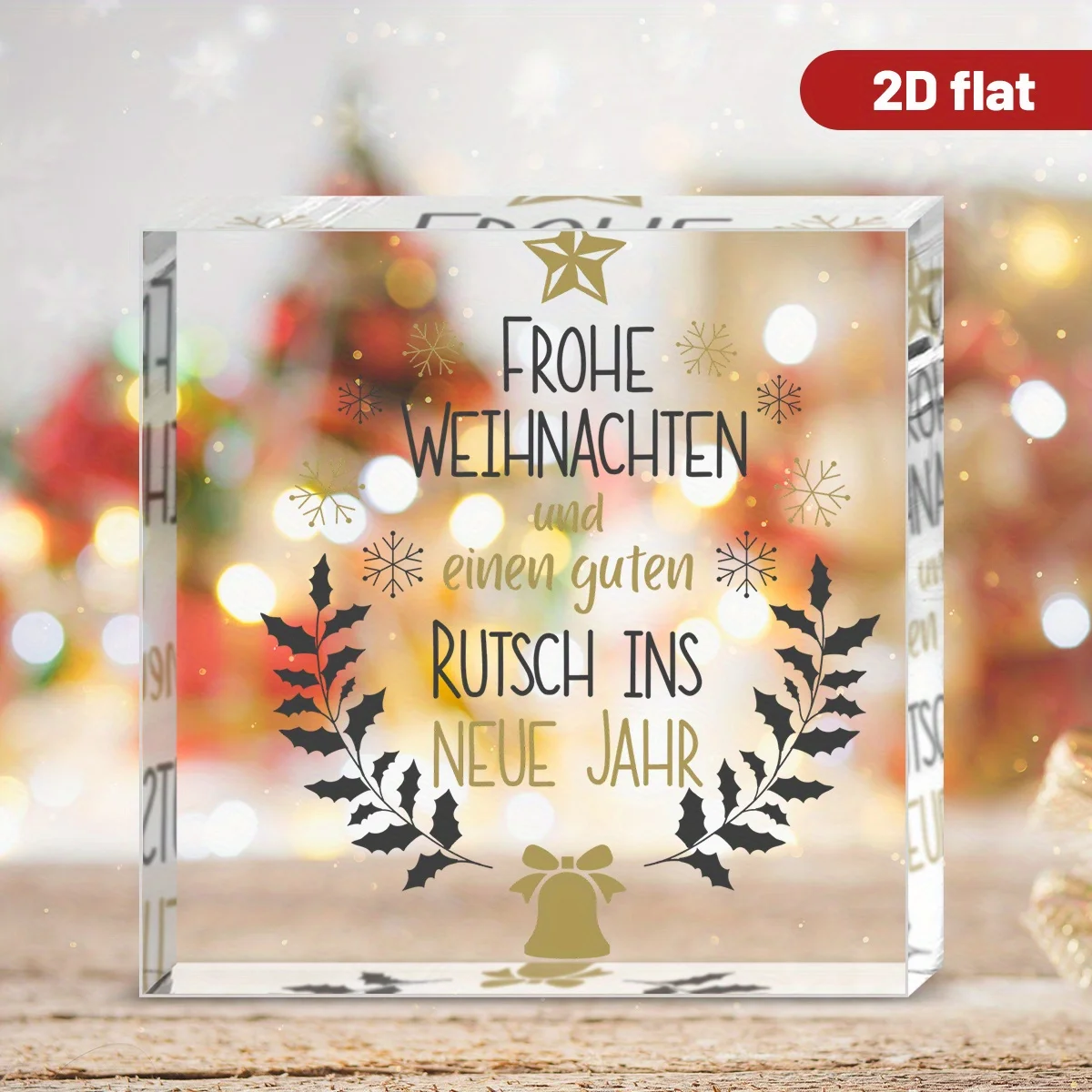 Acrylic Bible Verse Plaque, Christian Tabletop Decor for Home Office, Modern Religious Gift
