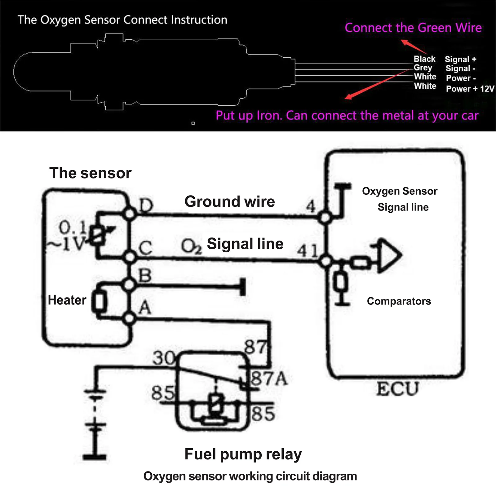 20:1~10:1 Air Fuel Ratio Gauge+Narrowband Oxygen Sensor OEM 0258006028 Digital 2\