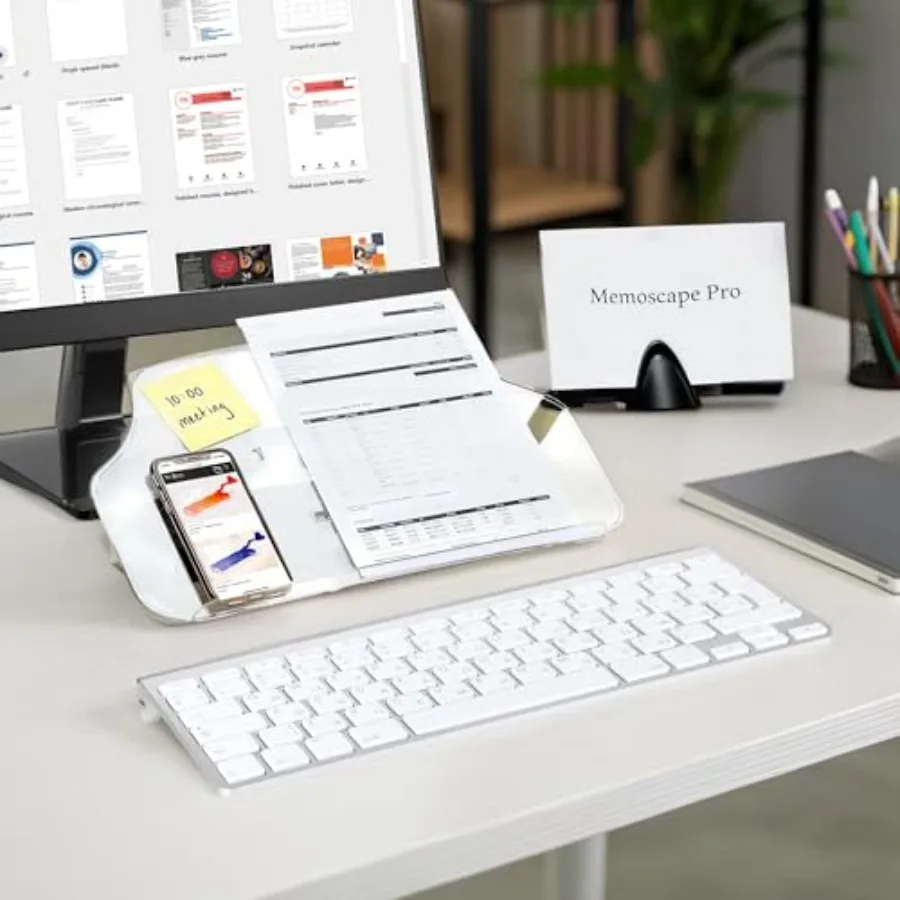 

Держатель для документов MemoScape PRO, регулируемый, для стола — повышает продуктивность и снижает нагрузку на шею — держатель для бумаги