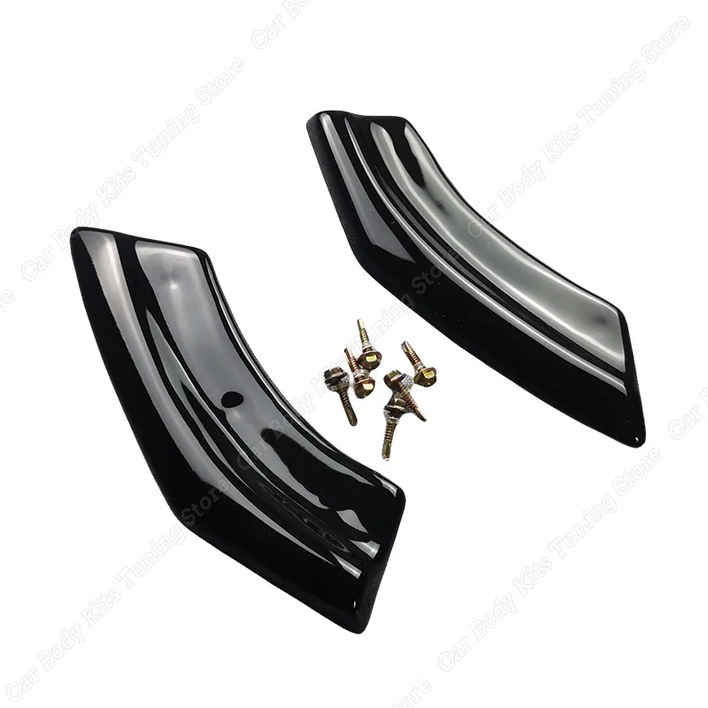 Car Rear Bumper Diffuser Side Splitters Body Kits Tuning Gloss Black ABS For Volkswagen Polo AW MK6 GTI 2017-2020 2021 Pre-LCI