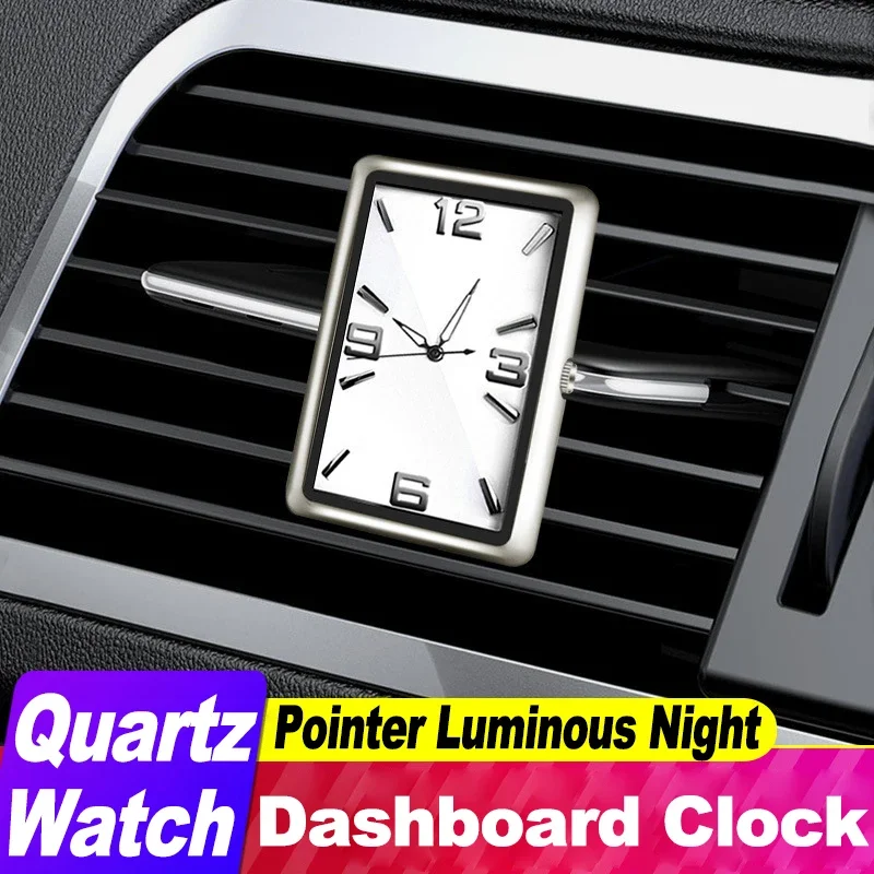

High Quality Car Clock Automobile Internal Stick-On Mini Digital Fashion Watch Auto Quartz Clock Watch Car Ornaments Accessories