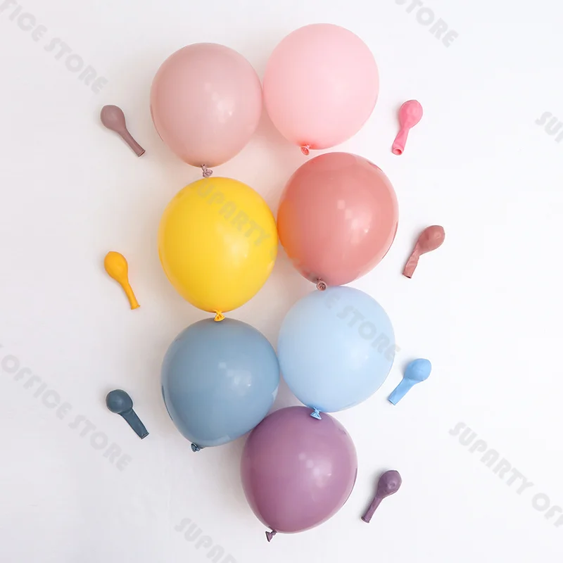 5/10/12/18 inch Colored Latex Balloon Pink Yellow Purple Balloon Garland Combination for Baby Birthday Party Decoration