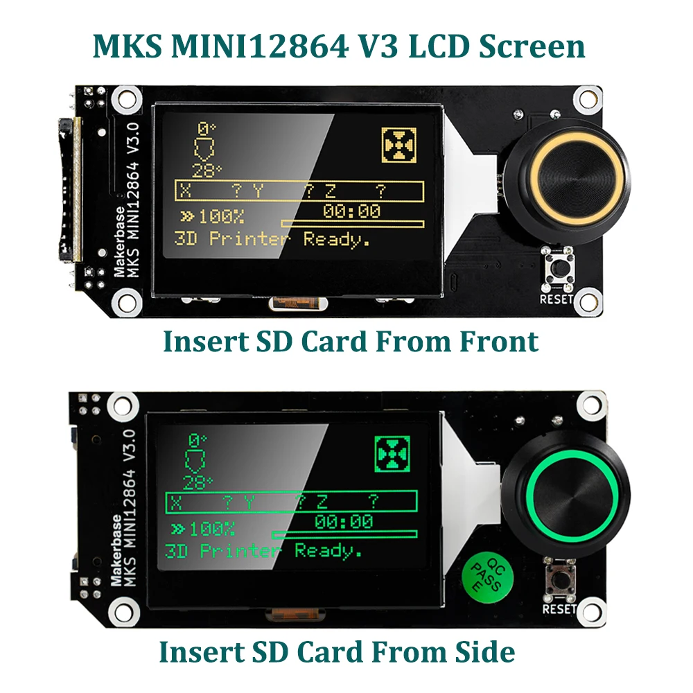 

Makerbase MKS MINI12864 V3 LCD Smart Display Screen 3D Printer Parts MKS SKR VORON Mini 12864 Intelligent Control Screen