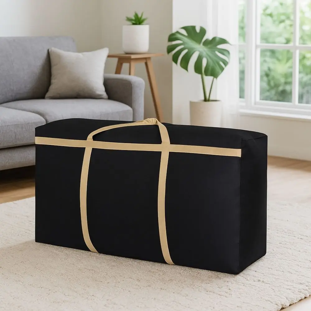 ثنائي الاتجاه سستة أكسفورد القماش الأمتعة حقيبة طوي مقاوم للماء الملابس حقيبة تعبئة اللحاف الغبار سماكة حقيبة التخزين