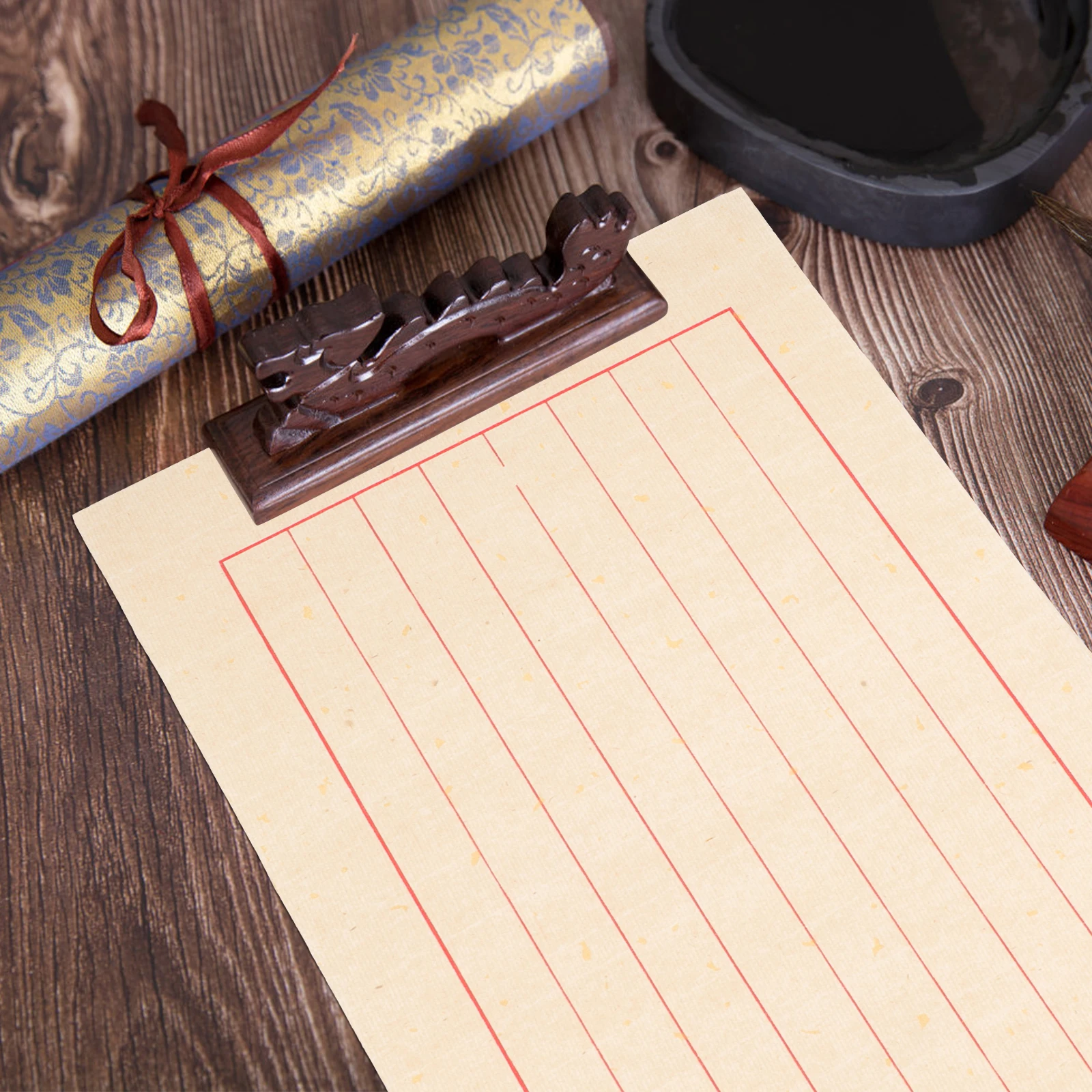 

50 Sheets Calligraphy Paper Chinese Writing Practice Xuan Rice Smooth Delicate Professional Ink Use Breathable Ductile