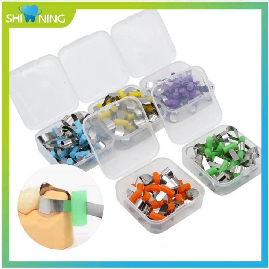 

40/100PCS Rhodontic forming piece Segmented stainless steel positioning forming piece, dental forming piece